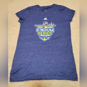 Adidas Blue NHL Stadium Series 2018 Tee